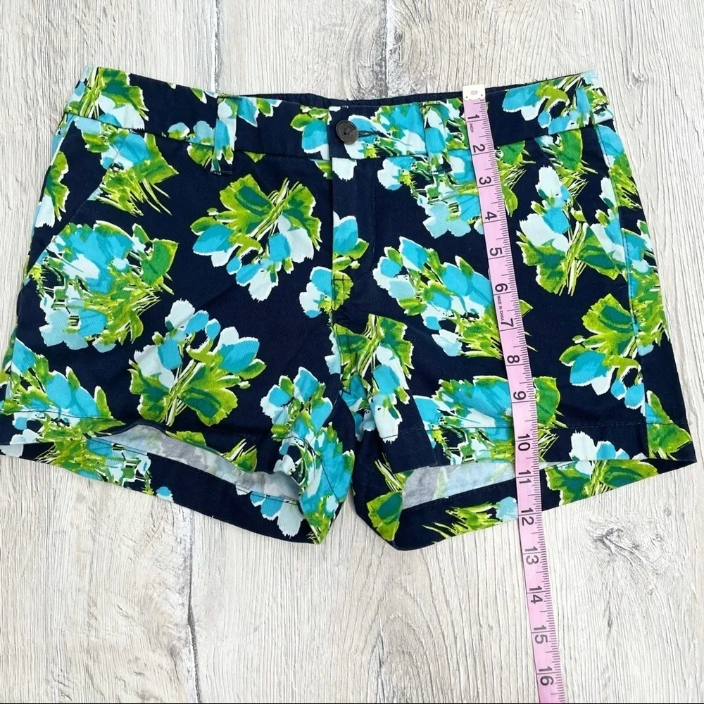 Merona Navy Blue Floral Shorts Sz 2